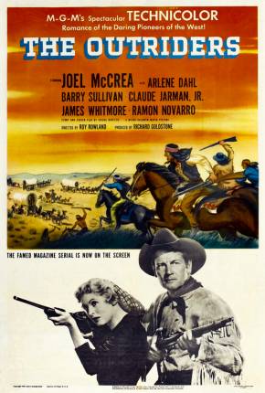Capa do Filme Sangue Bravo / The Outriders (1950) – pôster oficial