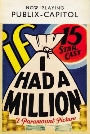 Capa do Filme Se Eu Tivesse um Milhão / If I Had a Million (1932) – pôster oficial