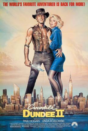 Capa do Filme Crocodilo Dundee II (1988) – pôster oficial
